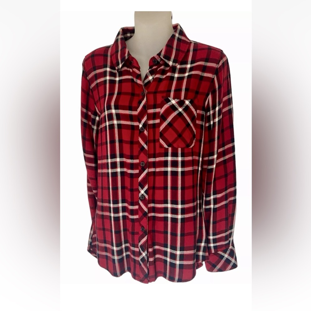 Rails small plaid button down shirt